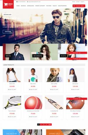 Mega Shop Blogger Template [ blogspot themes ]