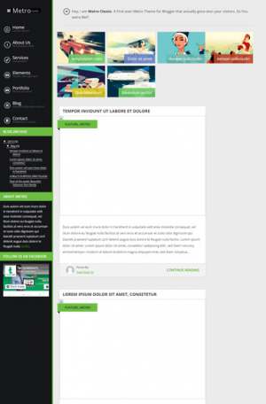 Metro Classic Blogger Template [ blogspot themes ]