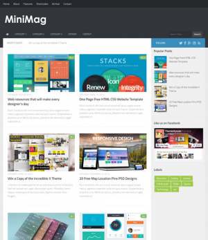 Mini Mag Blogger Template [ blogspot themes ]