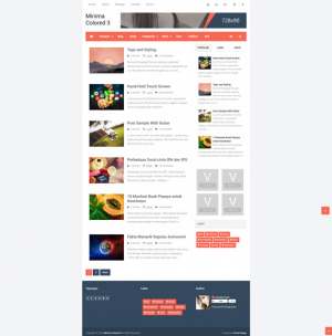 Minima Colored 3 Blogger Template [ blogspot themes ]