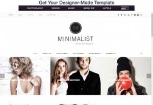 Minimalist Carousel Blogger Template [ blogspot themes ]