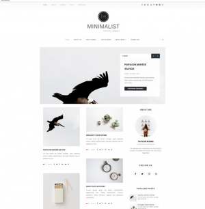 Minimalist Clean Blogger Template [ blogspot themes ]