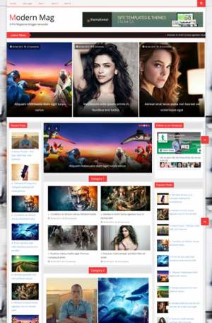 Modern Mag Responsive Blogger Template [ blogspot themes ]