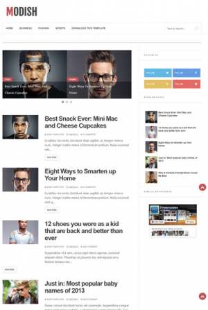 Modish Blogger Template [ blogspot themes ]