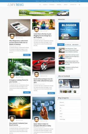 My Mag Blogger Template [ blogspot themes ]