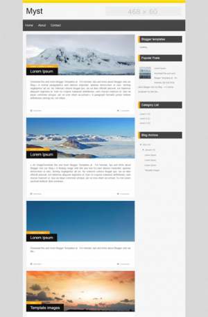 Myst Blogger Template [ blogspot themes ]