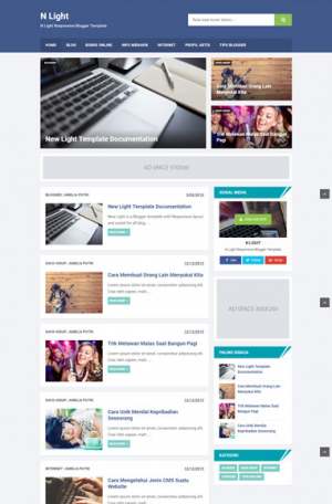 N Light Blogger Template [ blogspot themes ]