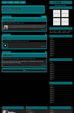 N2y Shadow Blogger Template [ blogspot themes ]