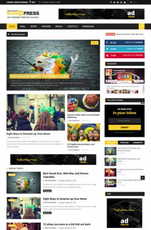 Nanopress Grid Blogger Template [ blogspot themes ]