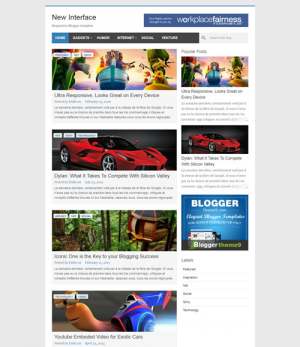 New Interface Blogger Template [ blogspot themes ]