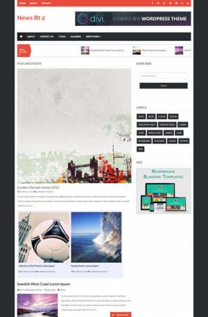 News BT V2 Blogger Template [ blogspot themes ]