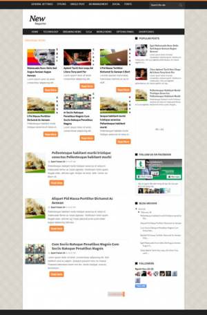 News Magazine Blogger Template [ blogspot themes ]