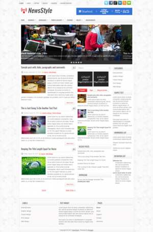 NewsStyle Blogger Template [ blogspot themes ]