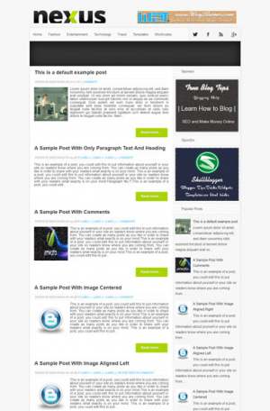 Nexus Blogger Template [ blogspot themes ]