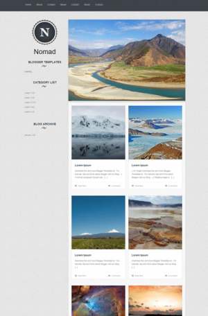 Nomad Blogger Template [ blogspot themes ]