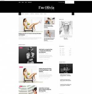 Olivia Dark Blogger Template [ blogspot themes ]