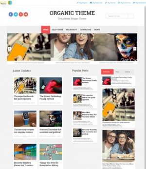 Organic Blogger Template [ blogspot themes ]
