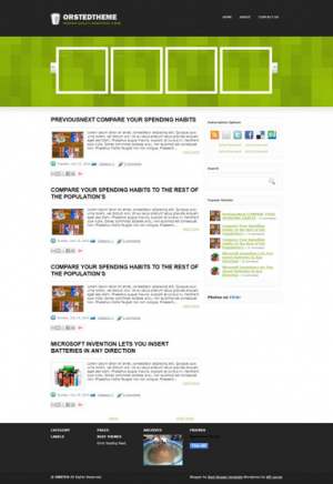 Orsted Blogger Template [ blogspot themes ]