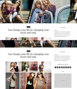 Outfit Dark Blogger Template [ blogspot themes ]