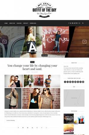 Outfit Light Blogger Template [ blogspot themes ]