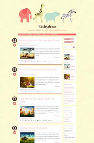 Pachyderm Blogger Template [ blogspot themes ]