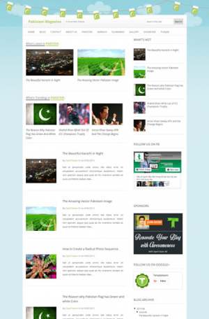 Pakistani Magazine Blogger Template [ blogspot themes ]
