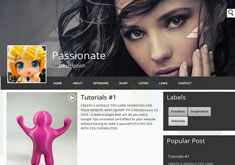 Passionate Blogger Template [ blogspot themes ]