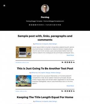 Perslog Blogger Template [ blogspot themes ]