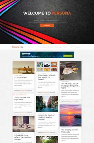Personal Mag Responsive Blogger Template [ blogspot themes ]