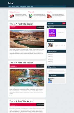 Petra Blogger Template [ blogspot themes ]