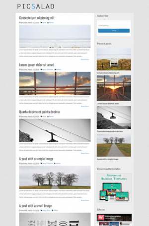 Picsalad Responsive Blogger Template [ blogspot themes ]