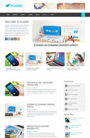 Planer Responsive Blogger Template [ blogspot themes ]