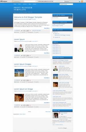 Profi Blogger Template [ blogspot themes ]