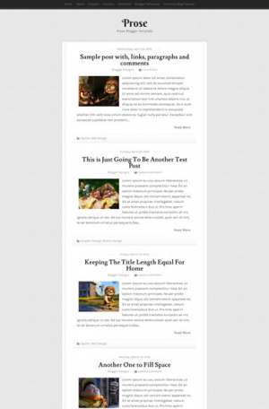 Prose Responsive Blogger Template [ blogspot themes ]