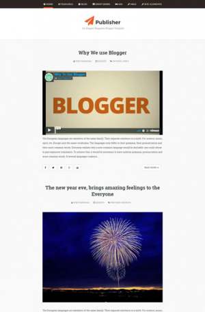Publisher Blogger Template [ blogspot themes ]