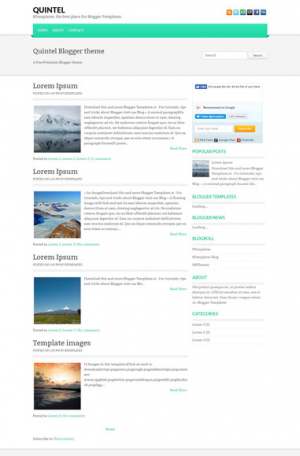 Quintel Blogger Template [ blogspot themes ]