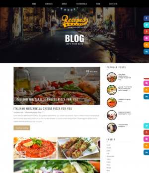 Recipes Blogger Template [ blogspot themes ]