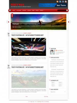 Reezy Mag Blogger Template [ blogspot themes ]