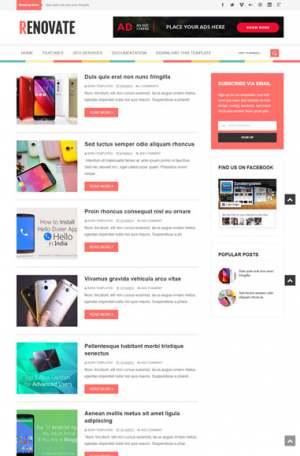 Renovate Blogger Template [ blogspot themes ]