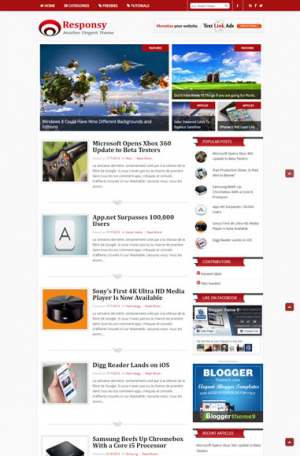 Responsy Blogger Template [ blogspot themes ]