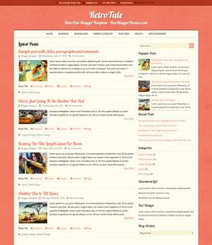 RetroTale Blogger Template [ blogspot themes ]