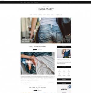 Rosemary Fashion Blogger Template [ blogspot themes ]