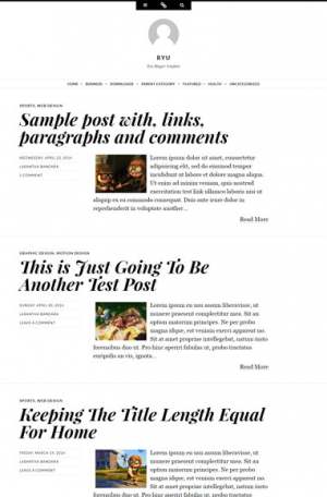 Ryu Responsive Blogger Template [ blogspot themes ]