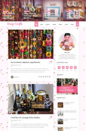 Scoop Crafts Blogger Template [ blogspot themes ]