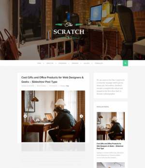 Scratch Green Responsive Blogger Template [ blogspot themes ]