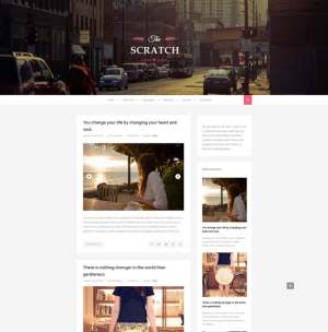 Scratch Pink Responsive Blogger Template [ blogspot themes ]