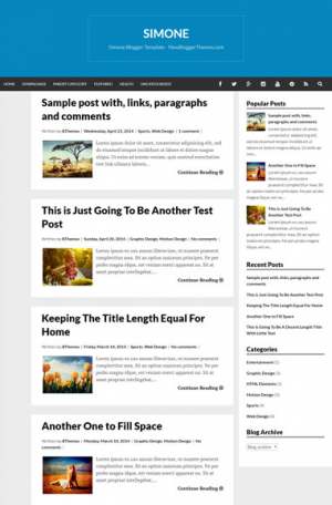 Simone Responsive Blogger Template [ blogspot themes ]