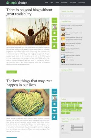 Simple Snipe Responsive Blogger Template [ blogspot themes ]