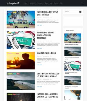 Simplest Boxed Blogger Template [ blogspot themes ]
