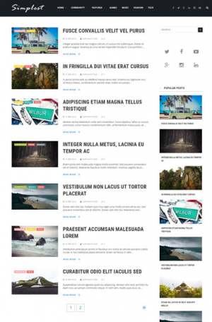 Simplest Simple Mag Blogger Template [ blogspot themes ]